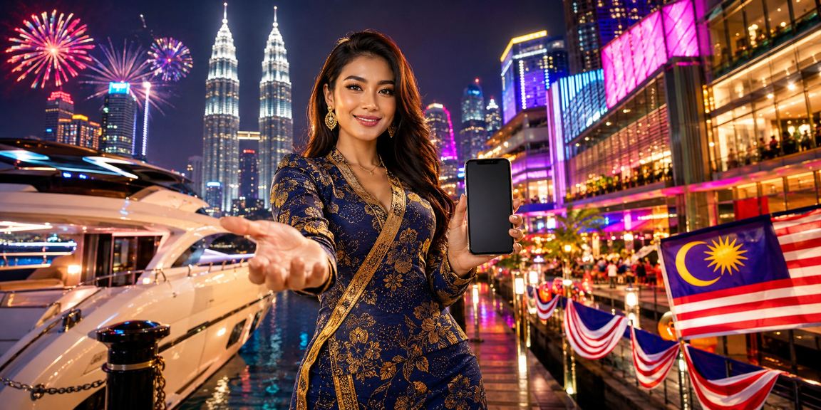 Pengguna Kuala Lumpur mengakses kasino mudah alih dengan antara muka Bahasa Melayu